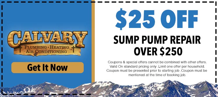 discount on sump pump repair services