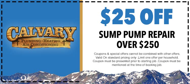 discount on sump pump repair services