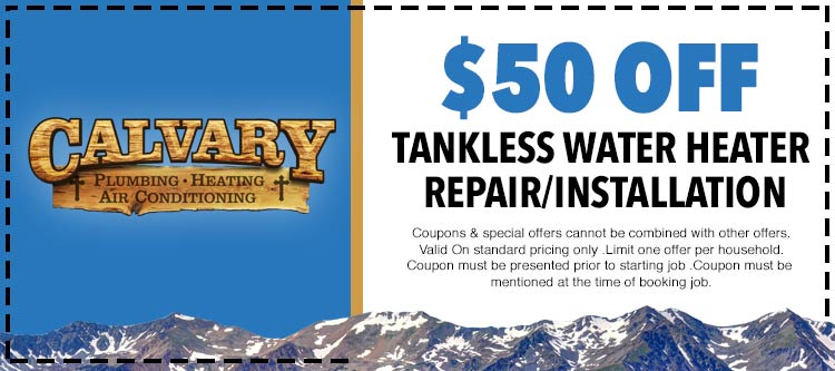 discount on tankless water heater installatio and repair services